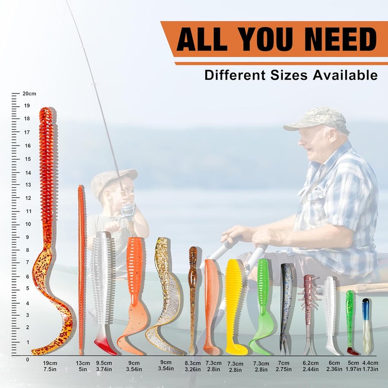TRUSCEND Widely Used Fishing Lures & Tackle Kit Worth Every Penny, Selected Fishing Kit for Freshwater Saltwater, Economic/Giftable/Premium Fishing Gear Set Available, Starter Accessories for Family - Image 4